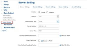 Point the data to your data center by configure the Server Settings