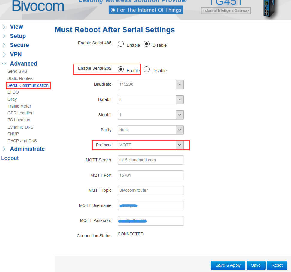 Quick Setup MQTT On Bivocom Router