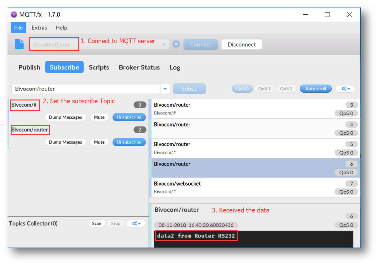 Quick Setup MQTT On Bivocom Router