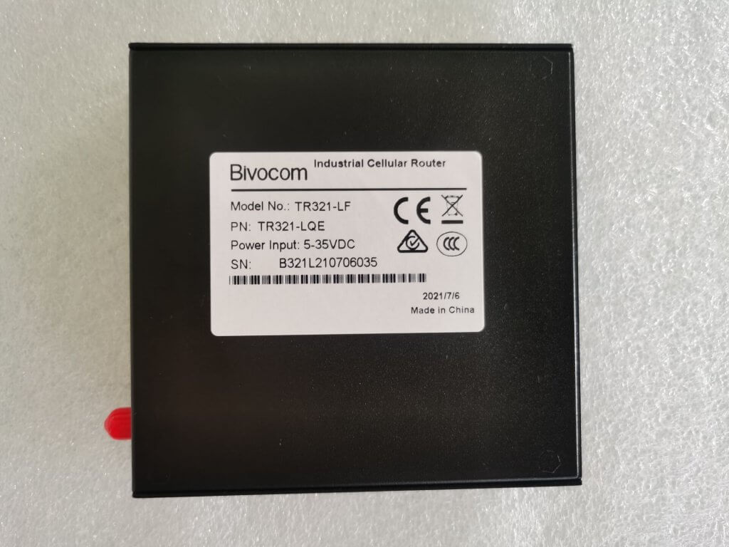 TR321 new label_rear TR321 print label