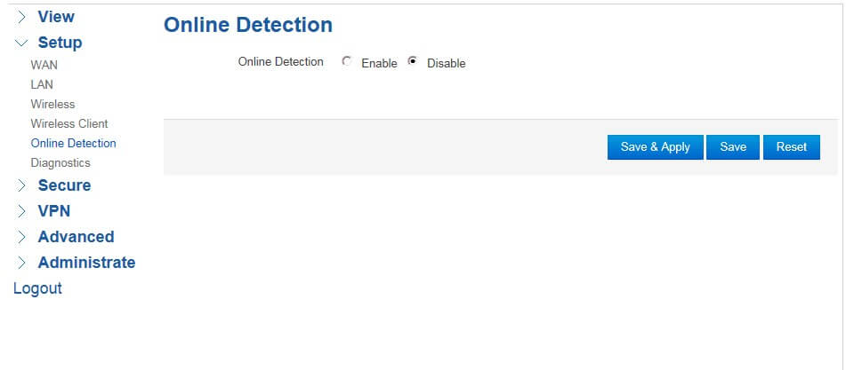 Online detection