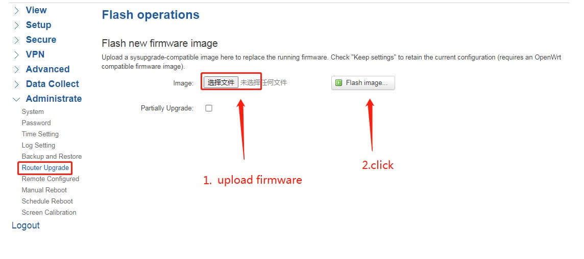 TR321 firmware upgrade 1