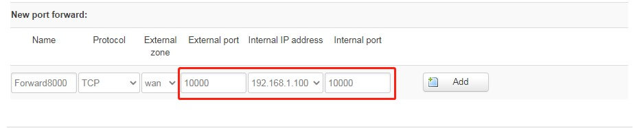 port forward example 2