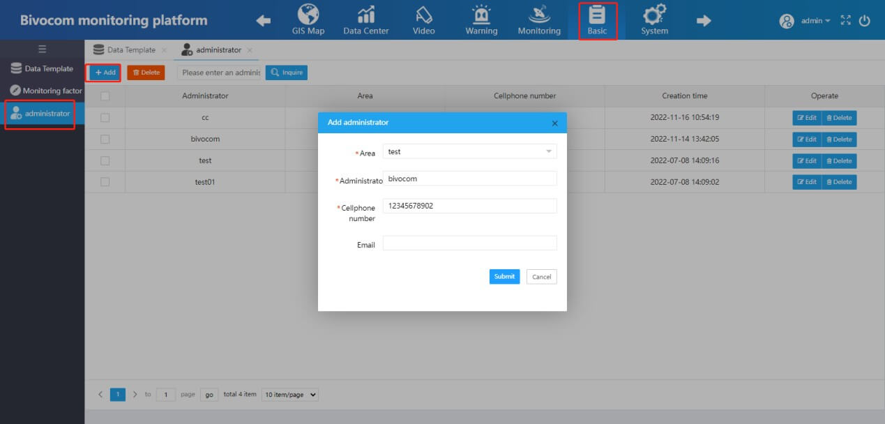 IoT platform settings3