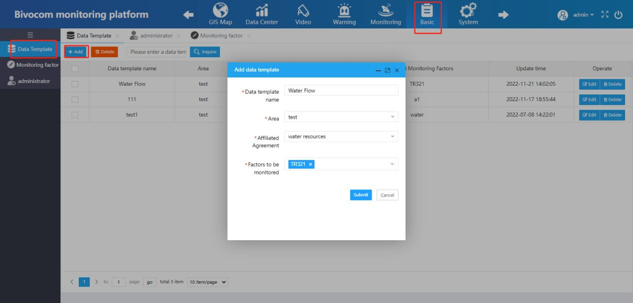 IoT platform settings5