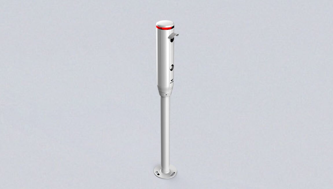 Parking camera pole Parking camera pole