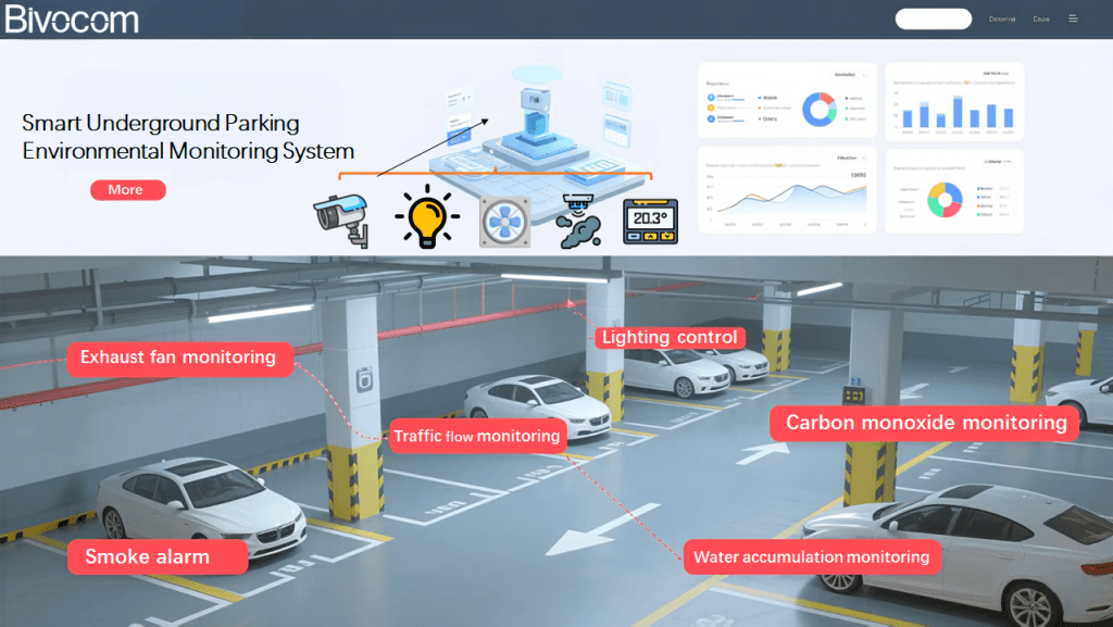 Smart Underground Parking Environmental Monitoring System
