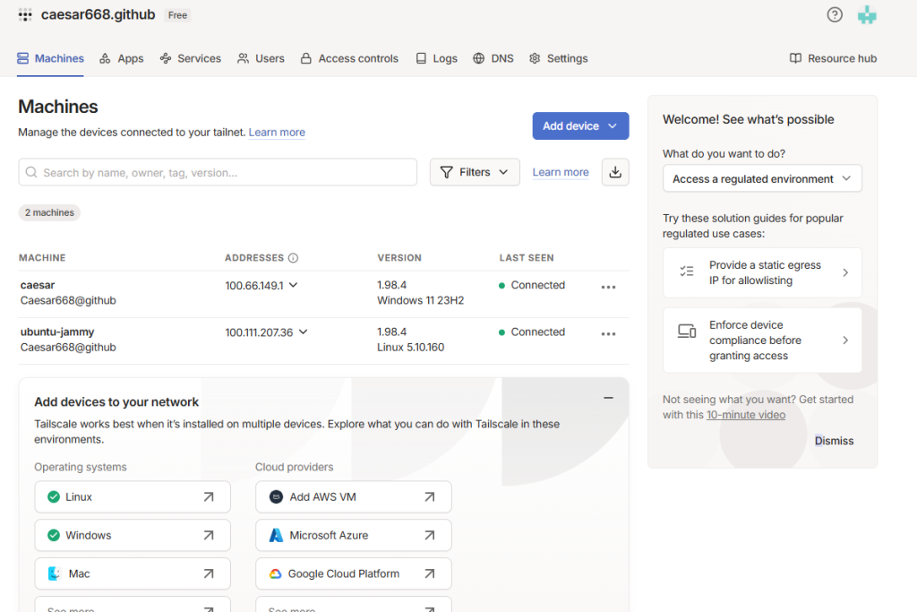 Tailscale on Bivocom Gateways 4.3