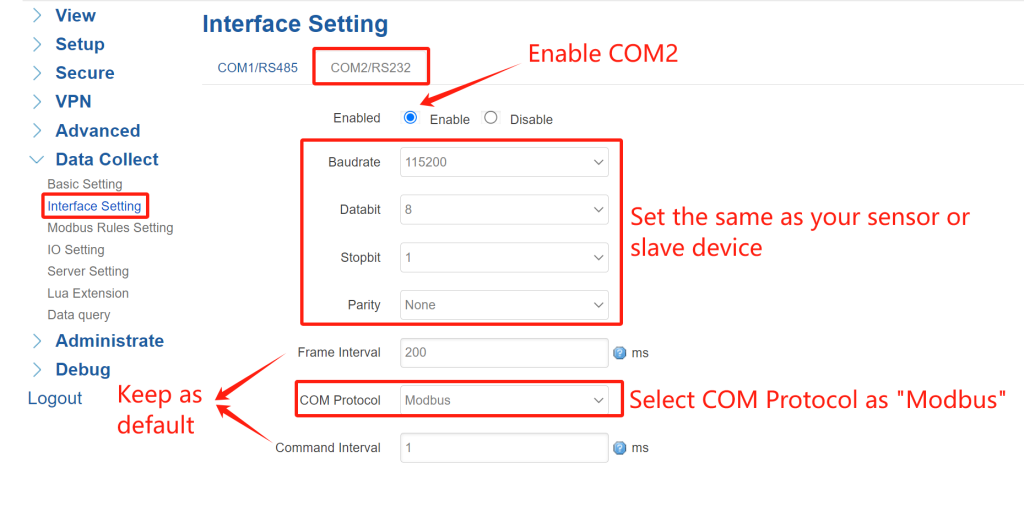 Step2.3 Gateway Configuration-Bivocom & ThingsBoard Platform
