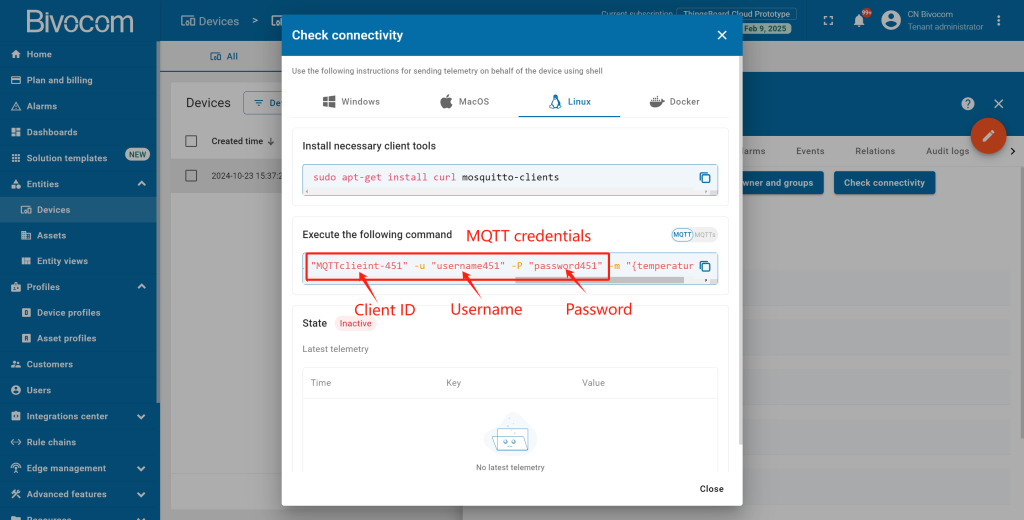 Step2.4.3Gateway Configuration-Bivocom & ThingsBoard Platform