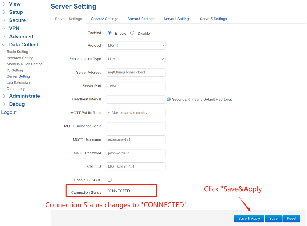 Step2.4.4Gateway Configuration-Bivocom & ThingsBoard Platform