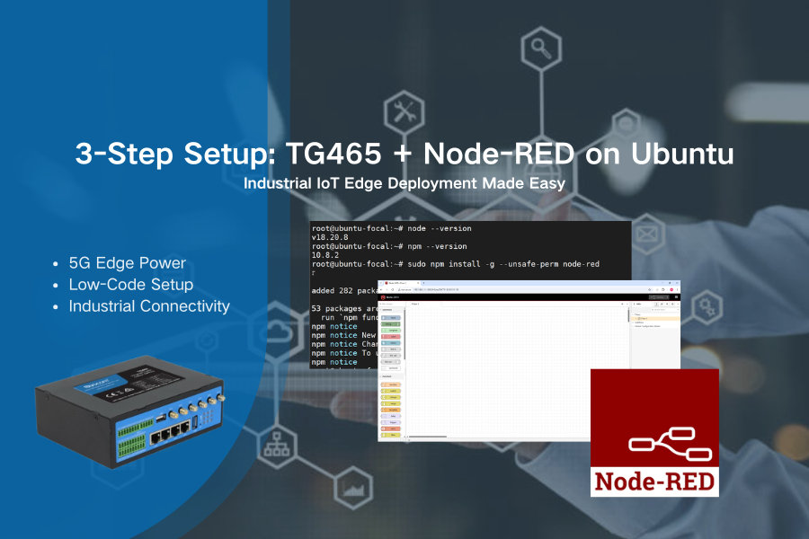 Node-RED Ubuntu IoT Gateway TG465